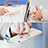 Funda Silicona Ultrafina Carcasa Transparente con Anillo de dedo Soporte V01 para Apple iPhone Xs Max