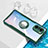 Funda Silicona Ultrafina Carcasa Transparente con Magnetico Anillo de dedo Soporte BH1 para Xiaomi Mi 11X 5G
