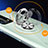Funda Silicona Ultrafina Carcasa Transparente con Magnetico Anillo de dedo Soporte C01 para Huawei P40 Pro+ Plus