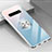 Funda Silicona Ultrafina Carcasa Transparente con Magnetico Anillo de dedo Soporte C01 para Samsung Galaxy S10