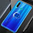 Funda Silicona Ultrafina Carcasa Transparente con Magnetico Anillo de dedo Soporte C02 para Huawei P30 Lite New Edition