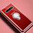 Funda Silicona Ultrafina Carcasa Transparente con Magnetico Anillo de dedo Soporte C02 para Samsung Galaxy S10
