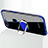 Funda Silicona Ultrafina Carcasa Transparente con Magnetico Anillo de dedo Soporte S01 para Huawei Honor 7A