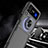 Funda Silicona Ultrafina Carcasa Transparente con Magnetico Anillo de dedo Soporte S01 para Samsung Galaxy Z Flip3 5G