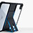 Funda Silicona Ultrafina Carcasa Transparente con Soporte S03 para Apple iPad Pro 12.9 (2020) Negro