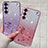 Funda Silicona Ultrafina Carcasa Transparente Flores para Samsung Galaxy S23 Plus 5G