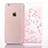 Funda Silicona Ultrafina Carcasa Transparente Flores T01 para Apple iPhone 6S Plus