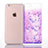 Funda Silicona Ultrafina Carcasa Transparente Flores T01 para Apple iPhone 6S Plus