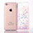 Funda Silicona Ultrafina Carcasa Transparente Flores T01 para Apple iPhone SE (2020)