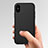 Funda Silicona Ultrafina Goma C03 para Apple iPhone X Negro