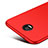 Funda Silicona Ultrafina Goma con Anillo de dedo Soporte para Motorola Moto Z Play Rojo