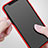 Funda Silicona Ultrafina Goma con Anillo de dedo Soporte T01 para Apple iPhone Xs Max Rojo