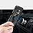 Funda Silicona Ultrafina Goma con Magnetico Anillo de dedo Soporte A02 para Samsung Galaxy S7 Edge G935F Negro