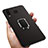 Funda Silicona Ultrafina Goma con Magnetico Anillo de dedo Soporte para Samsung Galaxy A9 Star SM-G8850 Negro