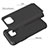 Funda Silicona Ultrafina Goma Frontal y Trasera 360 Grados para Samsung Galaxy S7 Active G891A Negro