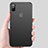 Funda Silicona Ultrafina Goma V02 para Apple iPhone Xs Max Negro