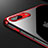 Funda Silicona Ultrafina Transparente A12 para Apple iPhone 7 Plus Rojo
