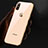 Funda Silicona Ultrafina Transparente C11 para Apple iPhone Xs Max Oro