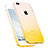 Funda Silicona Ultrafina Transparente Gradiente con Anillo de dedo Soporte para Apple iPhone 8 Plus Amarillo