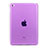 Funda Silicona Ultrafina Transparente para Apple iPad Mini 4 Morado