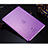 Funda Silicona Ultrafina Transparente para Apple iPad Mini 4 Morado