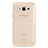 Funda Silicona Ultrafina Transparente para Samsung Galaxy E7 SM-E700 E7000 Oro