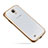 Funda Silicona Ultrafina Transparente T02 para Samsung Galaxy S4 IV Advance i9500 Oro