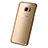 Funda Silicona Ultrafina Transparente T06 para Samsung Galaxy S7 Edge G935F Oro