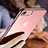 Funda Silicona Ultrafina Transparente T18 para Apple iPhone 7 Oro Rosa