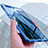 Funda Silicona Ultrafina Transparente U03 para Huawei P10 Plus Azul