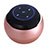 Mini Altavoz Portatil Bluetooth Inalambrico Altavoces Estereo S22 Oro Rosa
