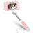 Palo Selfie Stick Extensible Conecta Mediante Cable Universal S05 Rosa