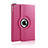 Rotating Stands Flip Leather Case para Apple iPad Air 2 Rosa Roja