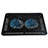 Soporte Ordenador Portatil Refrigeracion USB Ventilador 9 Pulgadas a 14 Pulgadas Universal S01 para Apple MacBook 12 pulgadas Negro