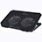 Soporte Ordenador Portatil Refrigeracion USB Ventilador 9 Pulgadas a 16 Pulgadas Universal M16 para Apple MacBook Pro 13 pulgadas Negro