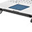 Soporte Ordenador Portatil Refrigeracion USB Ventilador 9 Pulgadas a 16 Pulgadas Universal M24 para Apple MacBook Air 13.3 pulgadas (2018) Negro