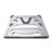 Soporte Ordenador Portatil Universal K03 para Apple MacBook Air 13.3 pulgadas (2018) Plata