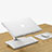 Soporte Ordenador Portatil Universal K07 para Apple MacBook Pro 13 pulgadas Plata
