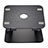 Soporte Ordenador Portatil Universal S08 para Huawei MateBook 13 (2020) Negro