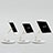 Soporte Universal Sostenedor De Tableta Tablets Flexible H06 para Apple iPad 2 Blanco