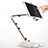 Soporte Universal Sostenedor De Tableta Tablets Flexible H07 para Apple iPad 3 Blanco