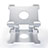 Soporte Universal Sostenedor De Tableta Tablets Flexible H09 para Apple iPad 4 Blanco