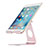 Soporte Universal Sostenedor De Tableta Tablets Flexible K15 para Apple iPad 4 Oro Rosa