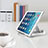 Soporte Universal Sostenedor De Tableta Tablets Flexible K16 para Apple iPad 3 Plata