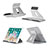 Soporte Universal Sostenedor De Tableta Tablets Flexible K21 para Apple iPad 2 Plata