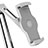 Soporte Universal Sostenedor De Tableta Tablets Flexible T43 para Samsung Galaxy Note 10.1 2014 SM-P600 Plata