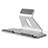 Soporte Universal Sostenedor De Tableta Tablets T25 para Apple iPad Pro 12.9 (2020) Plata