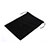 Suave Terciopelo Tela Bolsa de Cordon Funda para Apple iPad 3 Negro