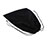 Suave Terciopelo Tela Bolsa de Cordon Funda para Huawei Honor Pad V6 10.4 Negro