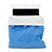 Suave Terciopelo Tela Bolsa Funda para Apple iPad 2 Azul Cielo